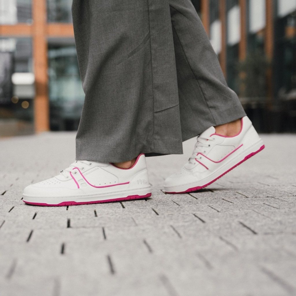 Be Lenka Barebarics Arise White/Raspberry Pink Barfußschuhe