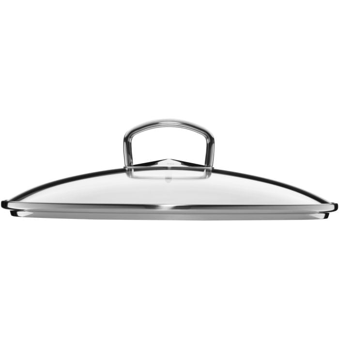 Fusiontec Mineral Wok mit Glasdeckel, 32 cm, Platinum