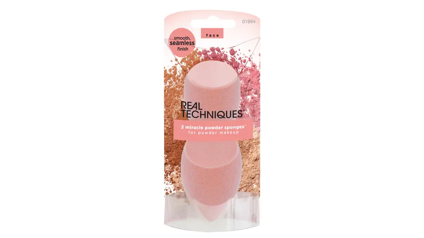 REAL TECHNIQUES Miracle Powder Sponge Duo rosa