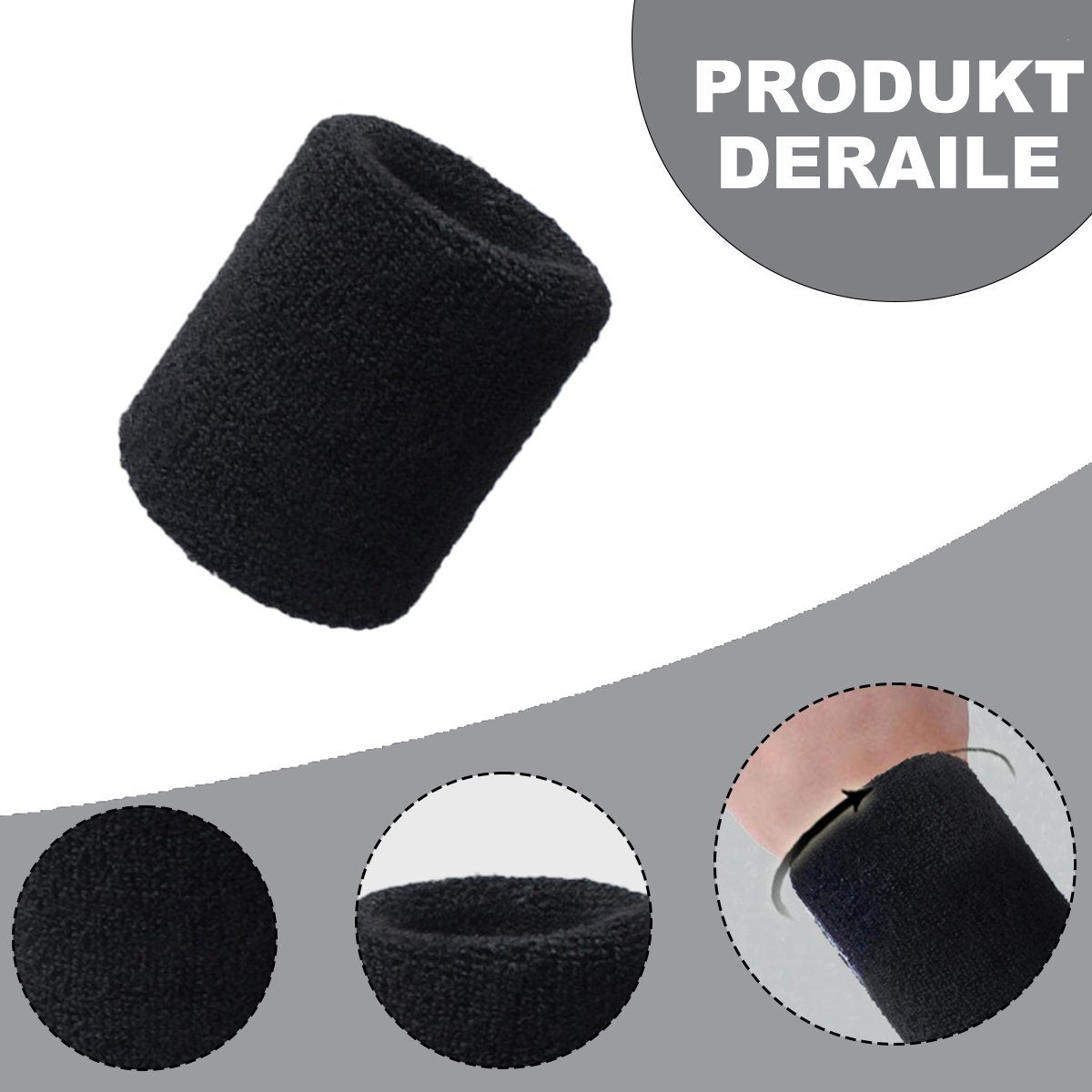 Juoungle Schweißband 12 Stück Schweißbänder,Sport Schweißband Armband Weiche Baumwolle