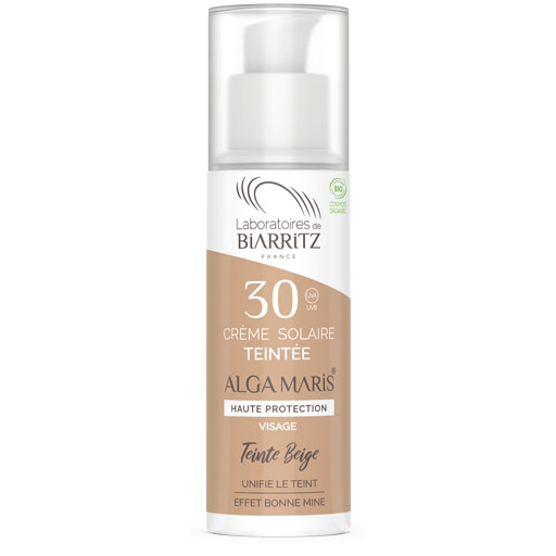 ALGA MARIS Gesichtscreme getönt Bio LSF 30 hell  50 ml  Creme