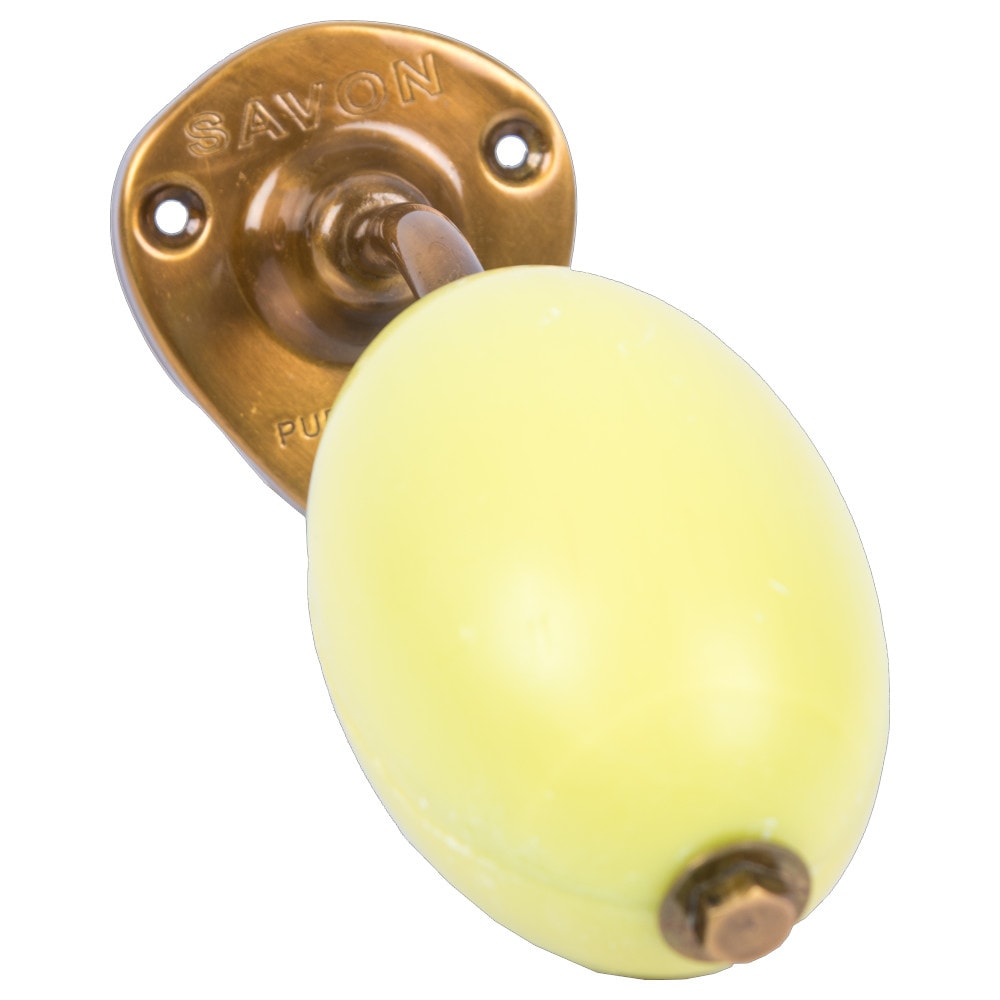 La savonnerie de nyons Savon 260g Rotatif à la Verveine et sonSupport Laiton Savon