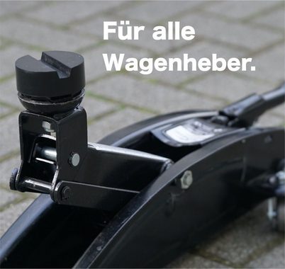 TK Gruppe Wagenheber 2x Wagenheber Gummiauflage stabil & universal Gummiblock, 2-tlg.