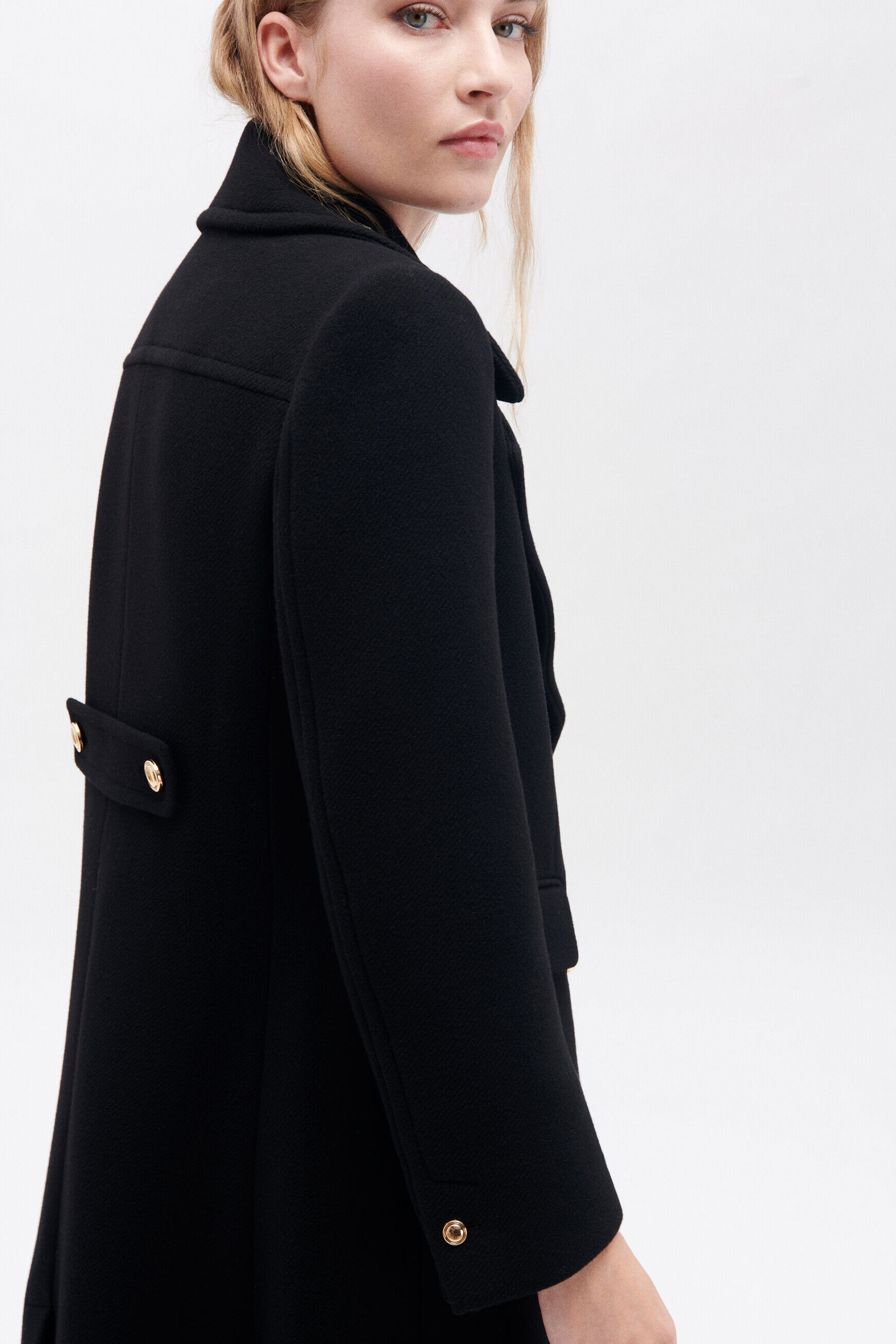 Manteau guimo noir femme