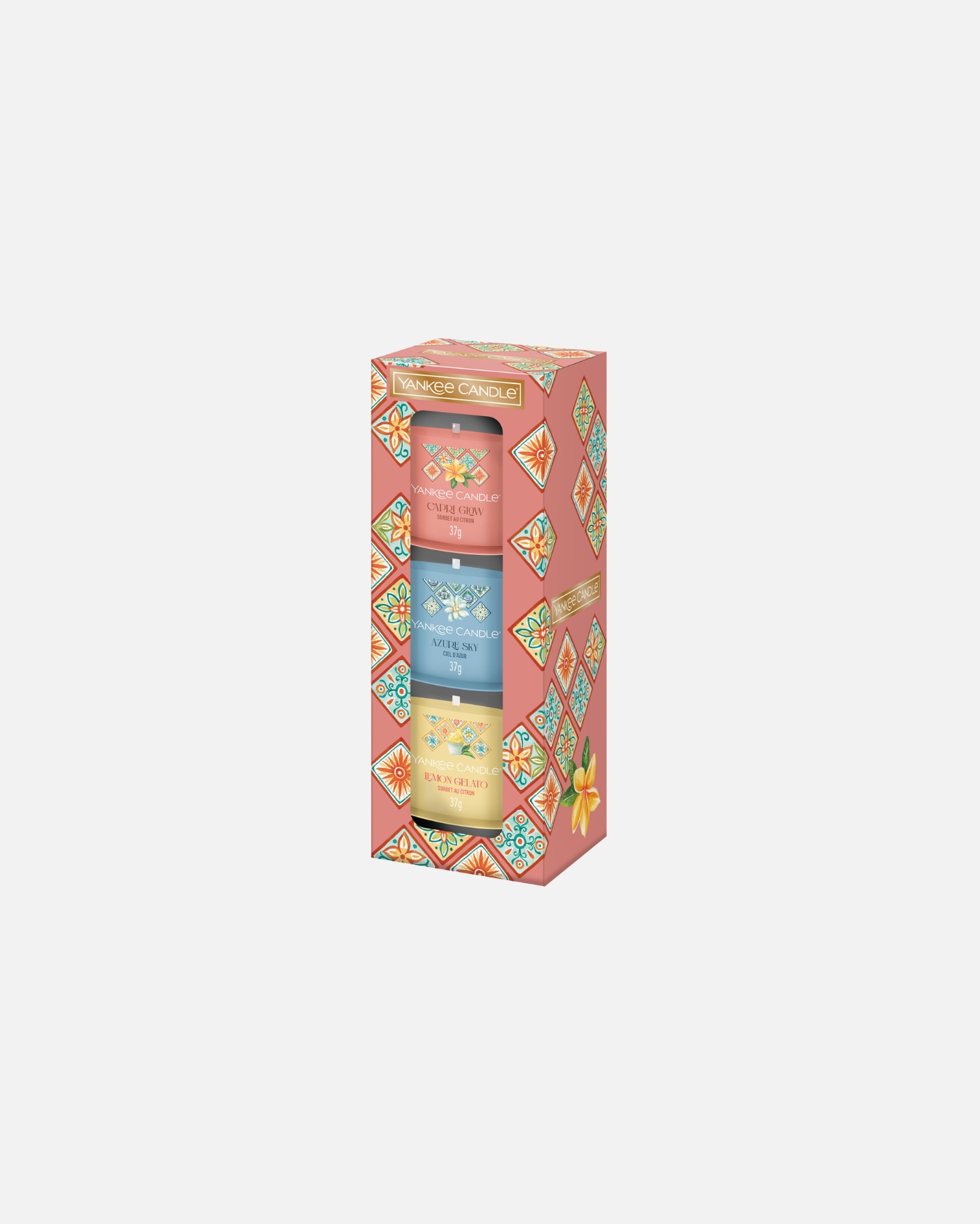SET DE 3 LUMÂNĂRI VOTIVE DIN STICLĂ YANKEE