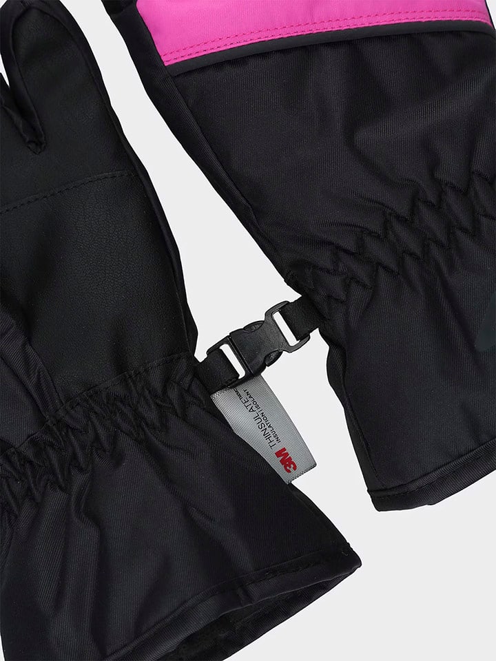 4F Ski-/ Snowboardhandschuhe in Schwarz/ Pink günstig kaufen L