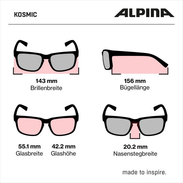KOSMIC Unisex - Sonnenbrille