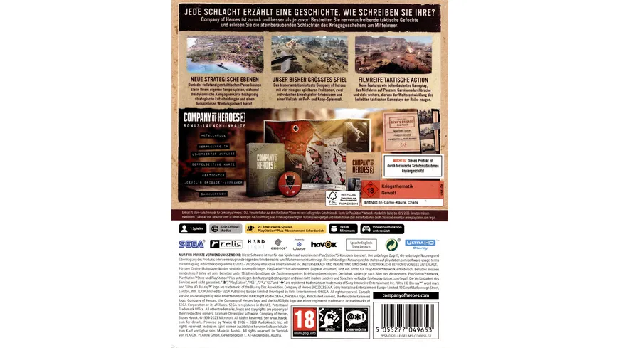 Company of Heroes 3 - Launch Edition (Metal Case)