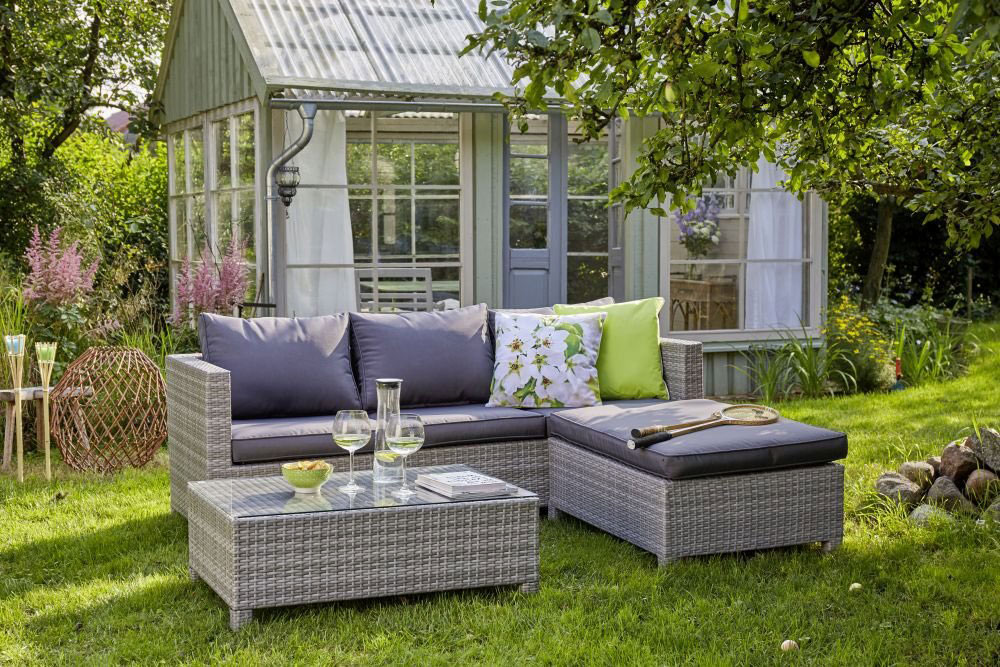 OUTDOORLounge-Set Polyrattan
