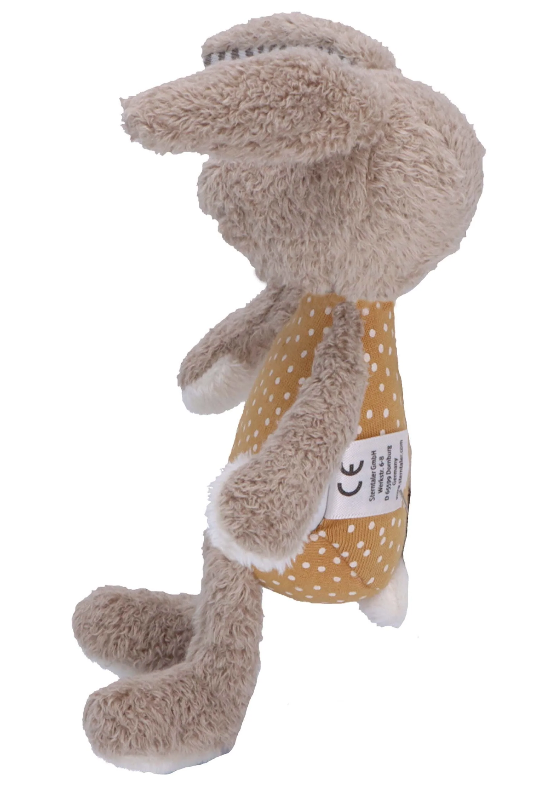 Mini-Spieltier Hase Happy mit Rassel, Rost