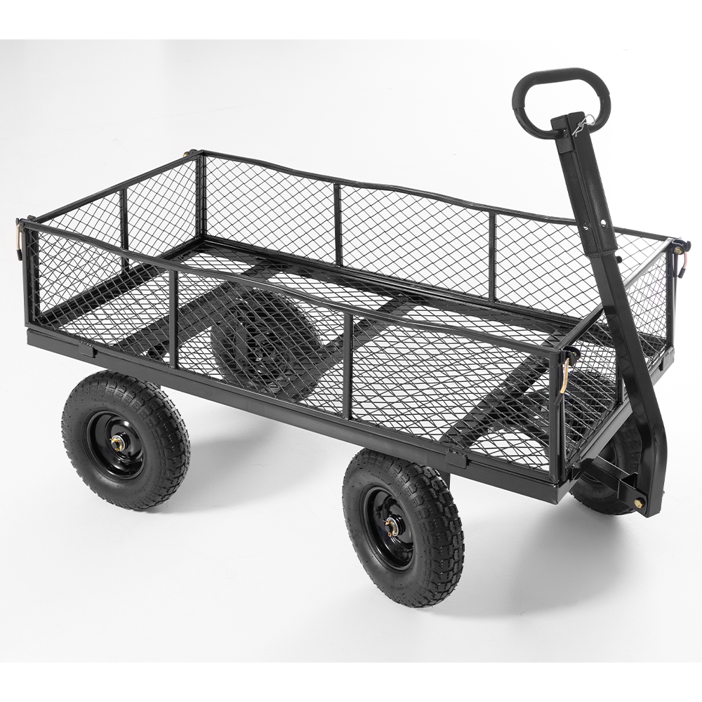 Green Yard Gartenwagen/Bollerwagen/Tragkraft 500kg/Transportwagen/Gerätewagen aus Stahl
