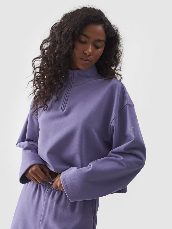 4F Sweatshirt in Lila günstig kaufen
