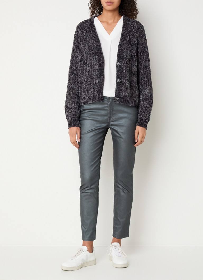Cardigan gros OPUS din denille cu nasturi decorativi.
