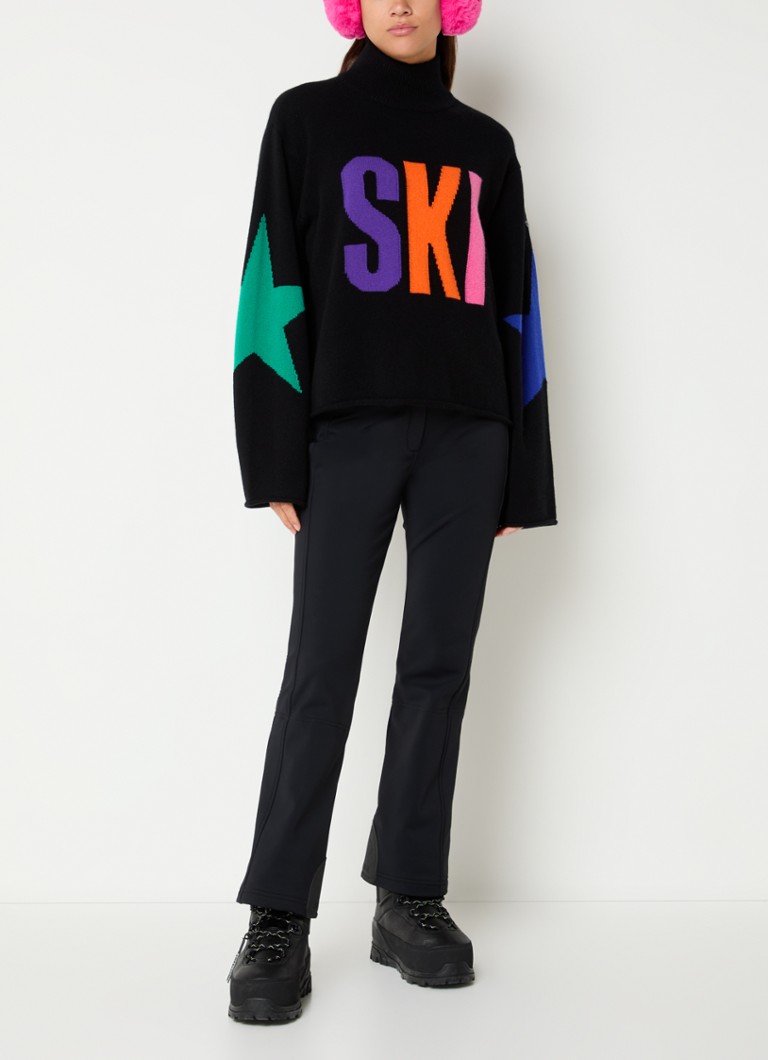 Sweter Goldbergh Warmth z cienkiej dzianiny kaszmirowej z nadrukiem