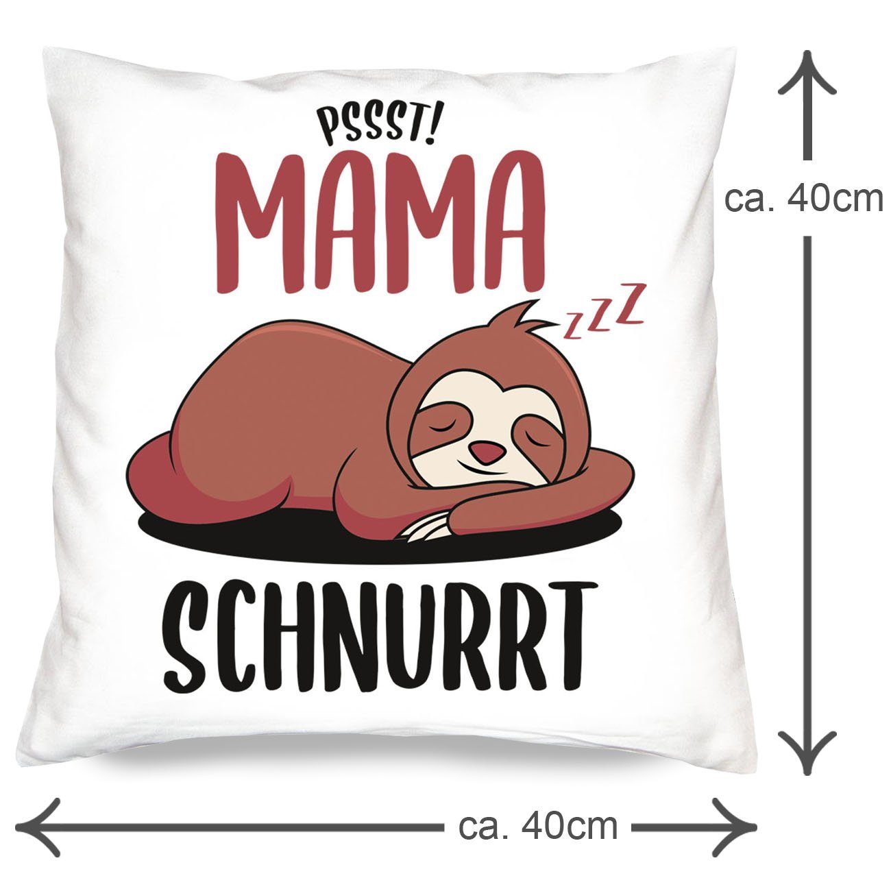 Soreso® Dekokissen Geschenk Set Mama Papa Weihnachten 2 Kissen Eltern Weihnachtsgeschenk, Geschenk-Set