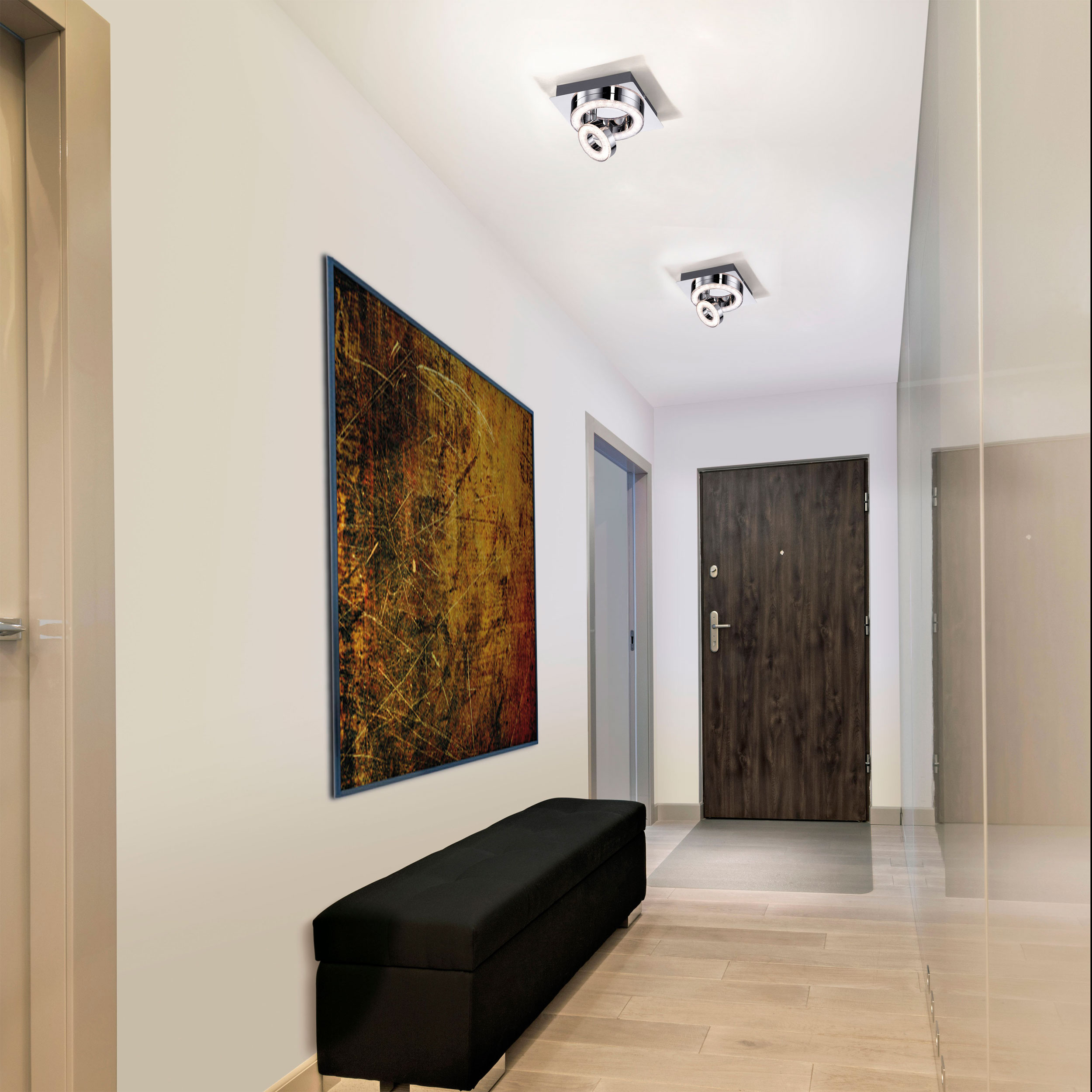 JUST LIGHT.LED-Deckenleuchte 2flg