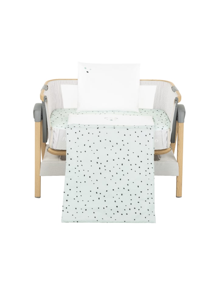 Kikkaboo Babybettwäsche Bear with me in grün günstig kaufen onesize