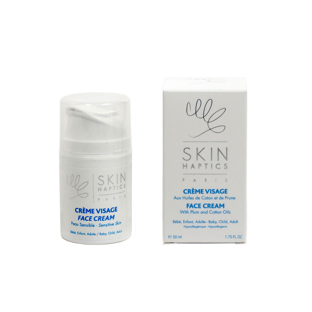 skinhaptics Crème Visage aux huiles de coton et de prune Crème visage