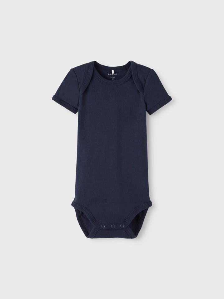 name it Baby kurzarm Body im 3er Pack mit Elefanten Motiv in Blau günstig kaufen