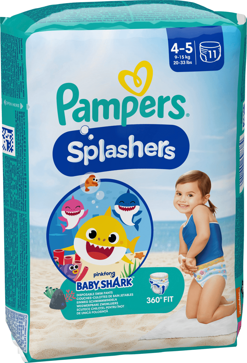 Schwimmwindeln Splashers Gr.4-5 (9-15 kg), 11 St