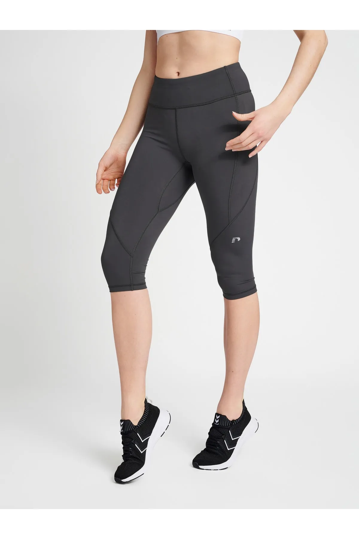 NEWLİNE  Sport-Leggings - Grau - Mittlerer Bund