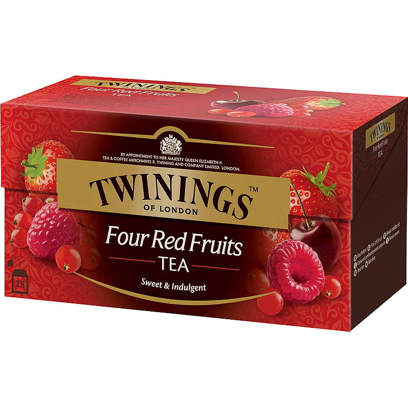 Twinings Fire røde frukter 25 poser, Twinings