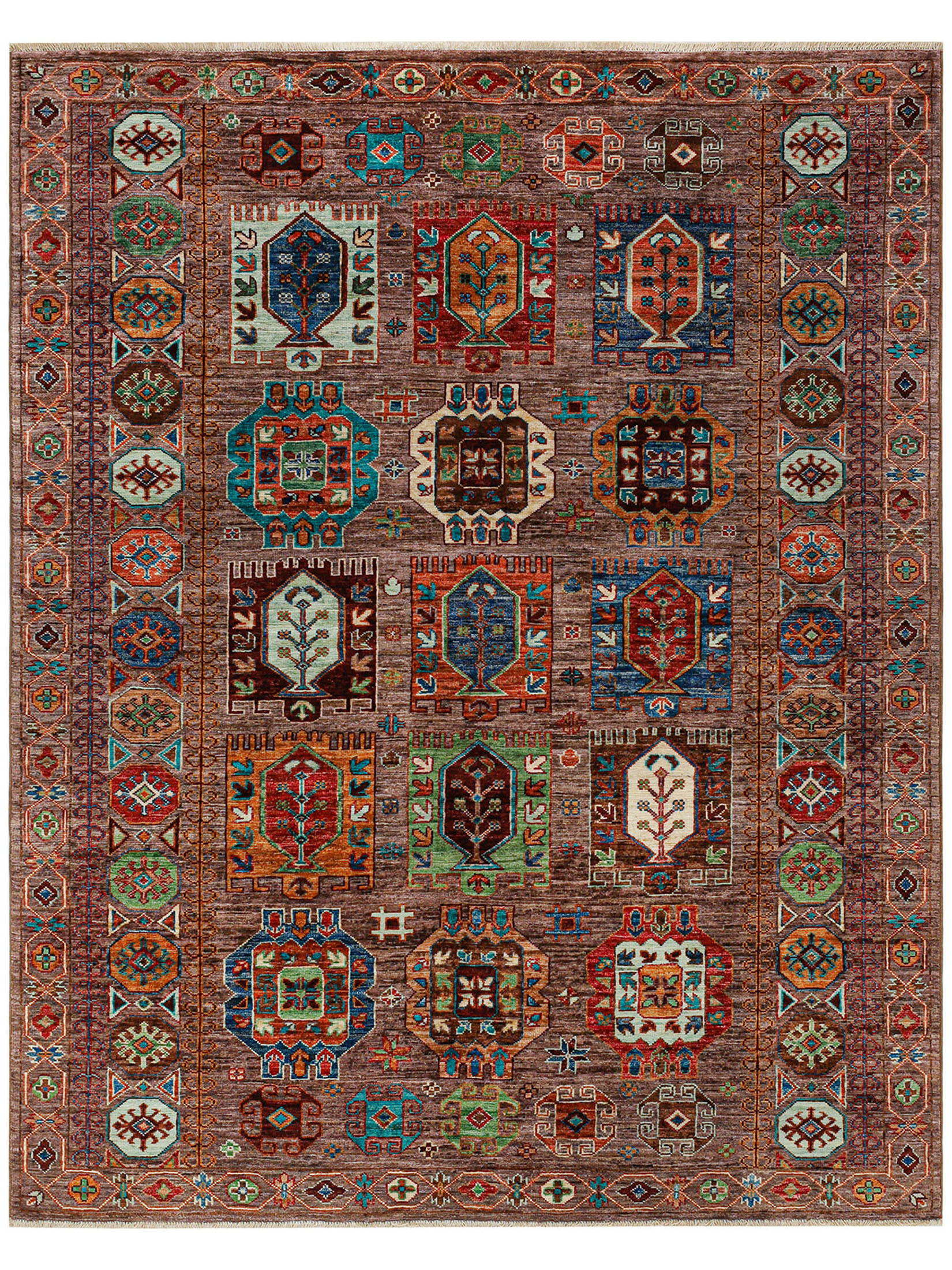 Kazak Ghazni ca. 155 x 192 cm, Unikat / Einzelstück