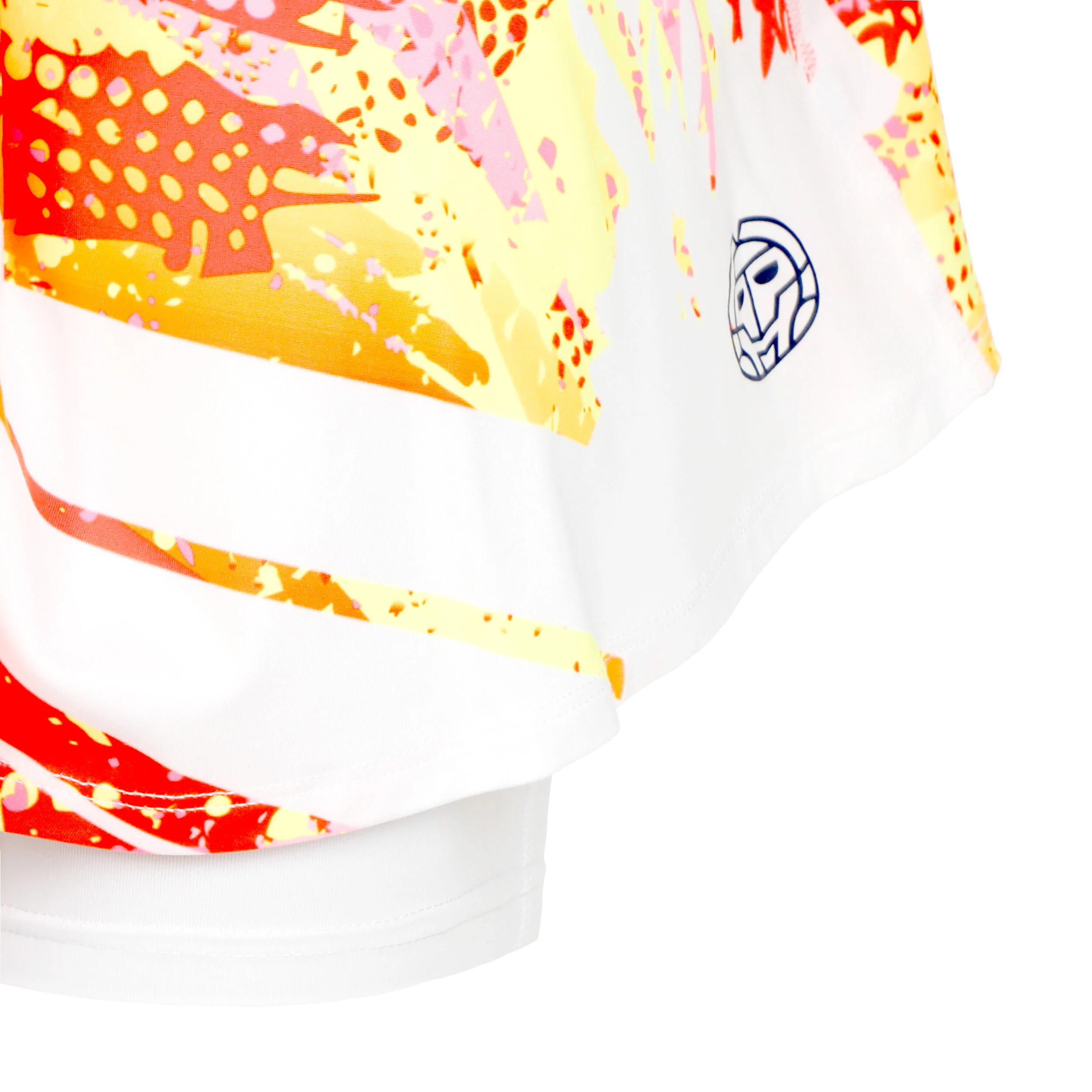 Wild Arts Printed Wavy Rock Damen - Weiß, Mehrfarbig