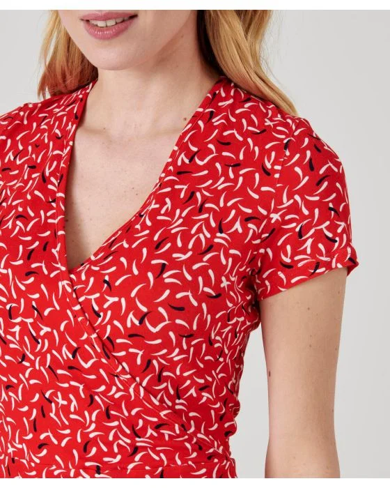 Robe effet cache-coeur