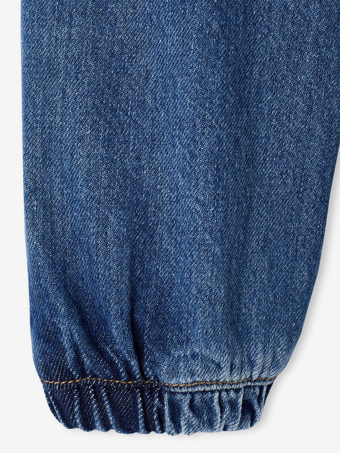 Pantalon en denim bébé coupe jogging stone