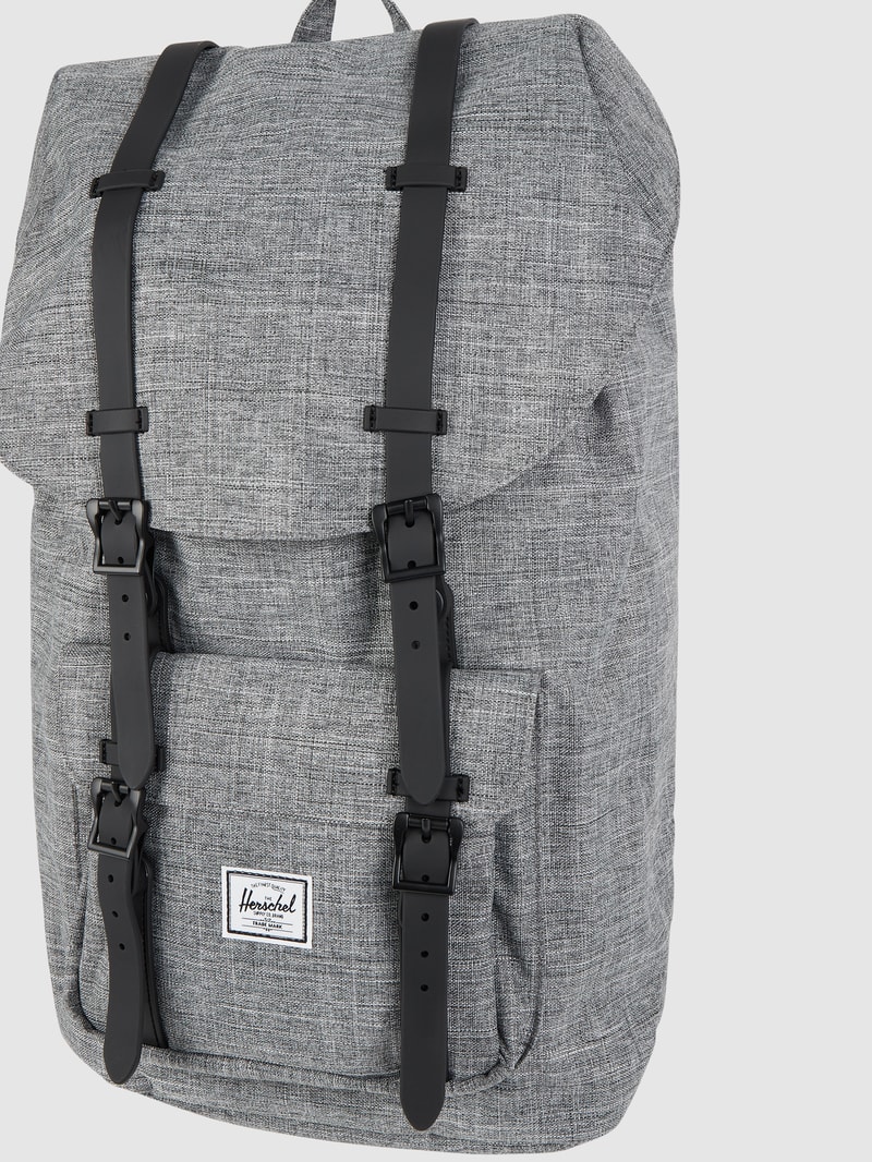 Rucksack mit Laptopfach Modell 'Little America' in mittelgrau meliert
