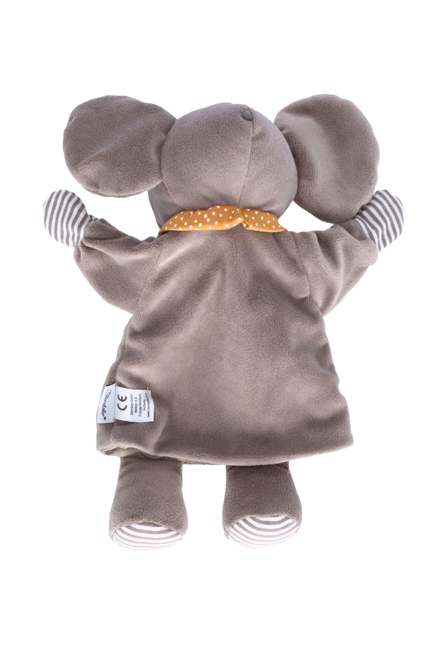 Handpuppe Elefant Eddy in Grau fürs Kaspertheater