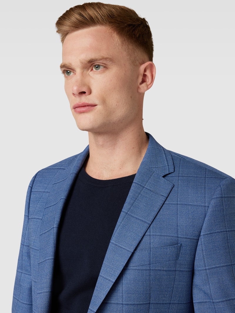 2-Knopf-Sakko mit Allover-Muster Modell 'Jeckson' in blau