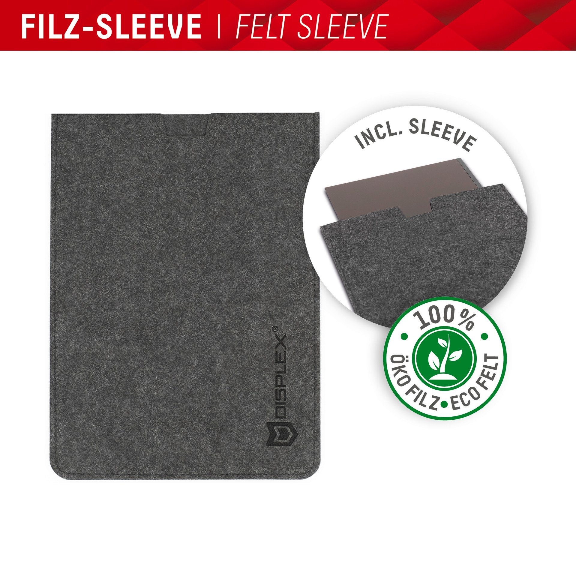 Displex Privacy Safe - MacBook Air 13,6, Displayschutzfolie, Blickschutzfilter