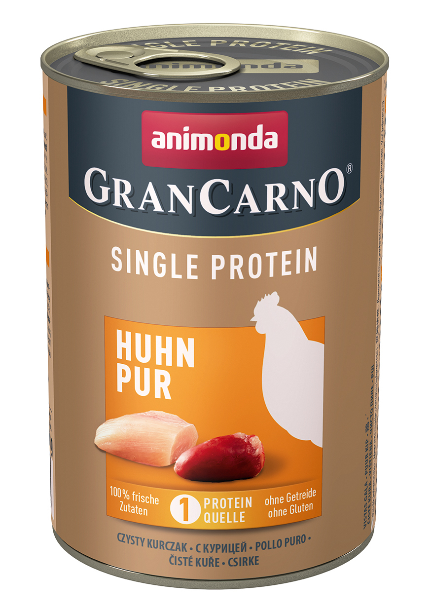 Animonda Hundenassfutter Animonda GranCarno Single Protein Huhn pur 24x400 g