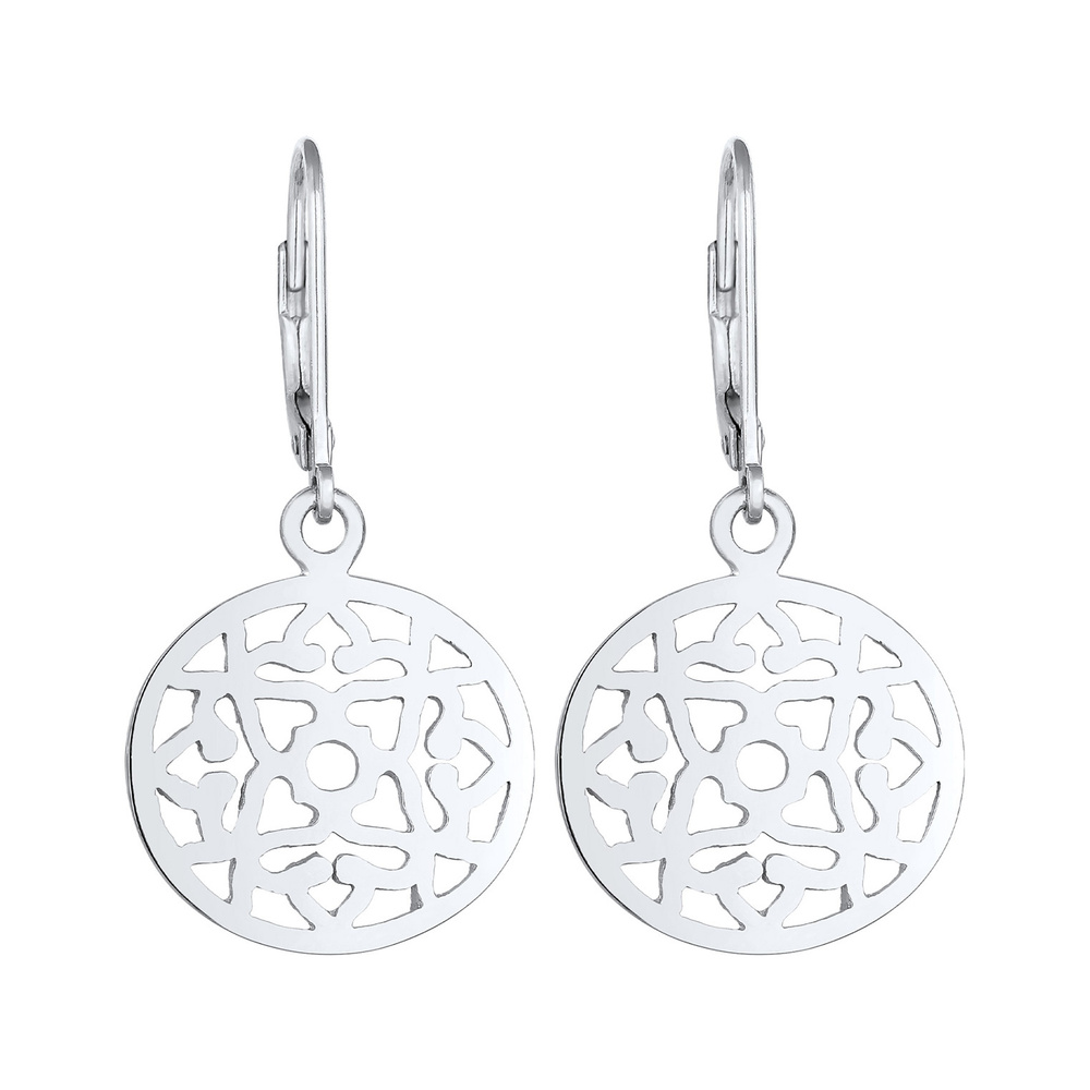 Elli Elli Boucles d'Oreilles Boucles d'oreilles pour dames Ornament Oriental Round en  Boucles d'oreilles