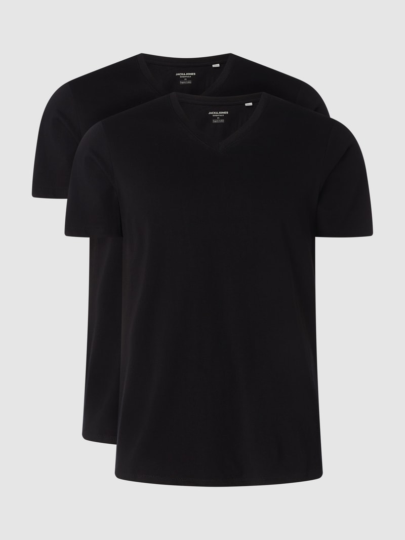 Comfort Fit T-Shirt im 2er-Pack in schwarz