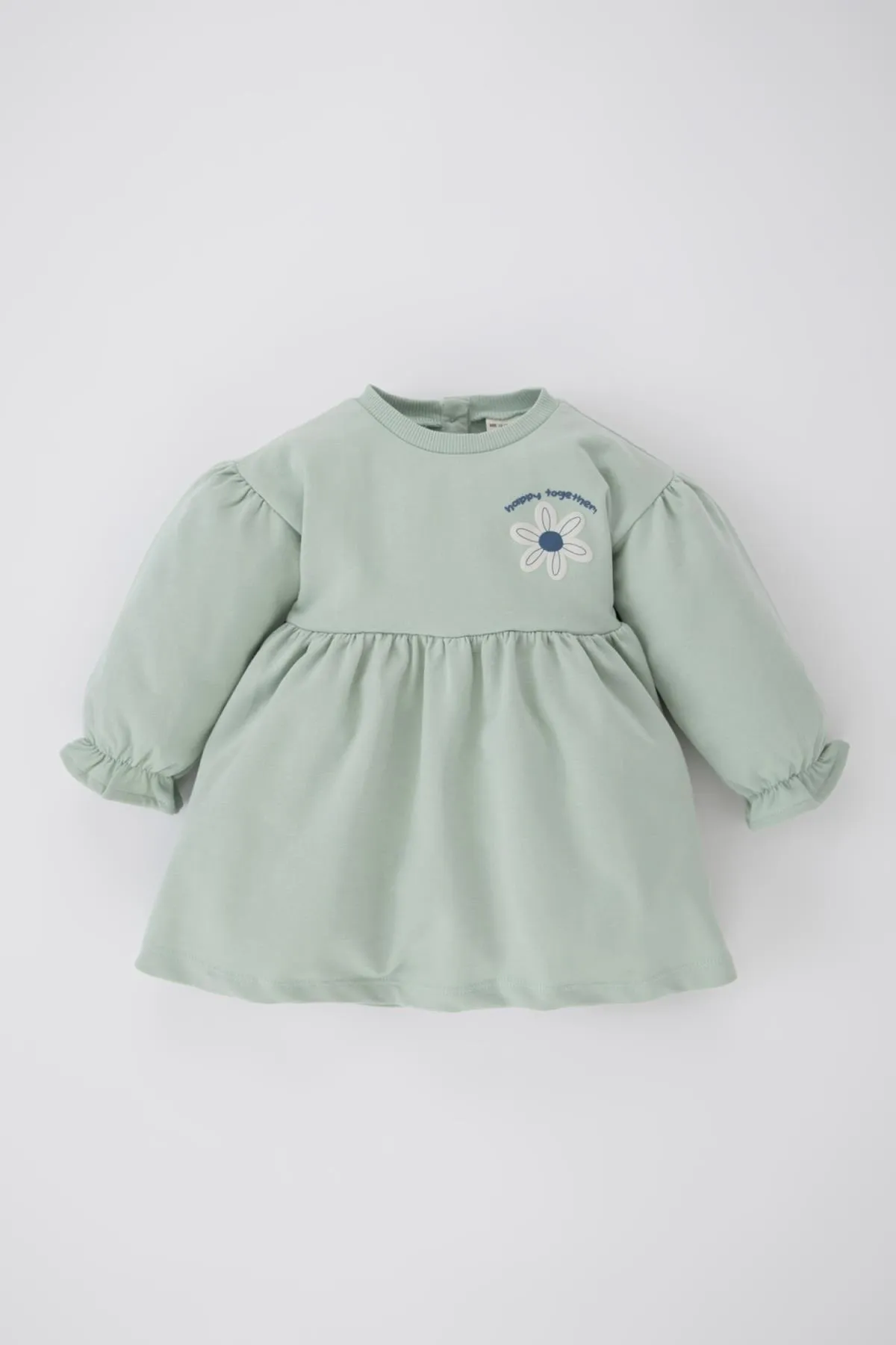 DeFacto  Langärmliges Kleid mit Blumenmuster für Babymädchen - A6507a523au