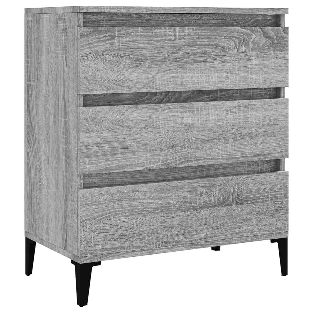 vidaXL Sideboard Sideboard Grau Sonoma 60x35x70 cm Holzwerkstoff (1 St)