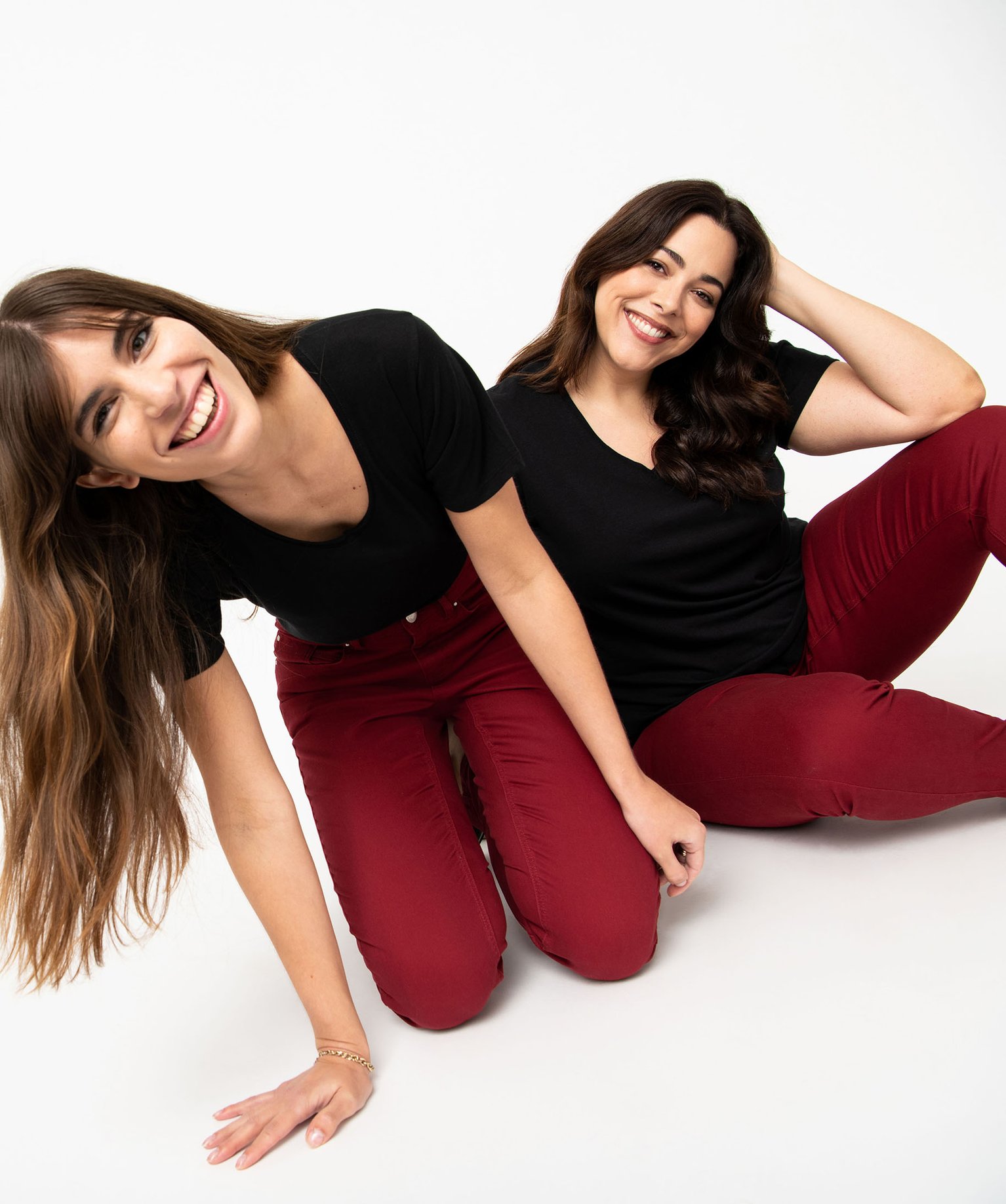 Pantalon femme coupe Slim taille normale rouge | GEMO