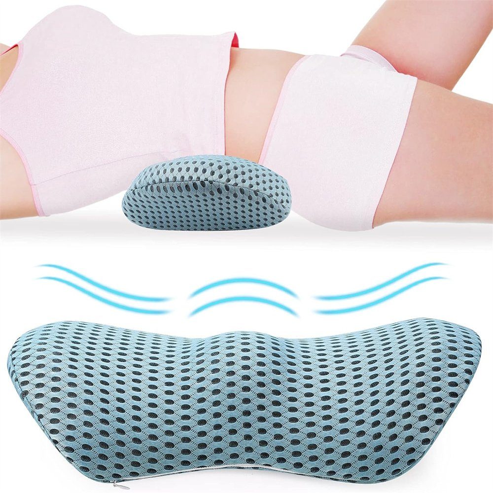 Runxizhou Keilkissen Lendenwirbelstützkissen Orthopädisch Lendenkissen Die Taille kissen, 1-tlg.