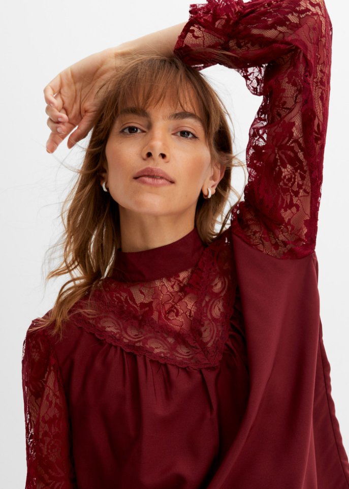 Bluse mit Spitze