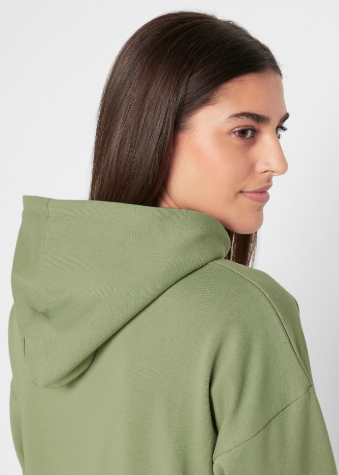 Kapuzen-Sweatkleid, oversized