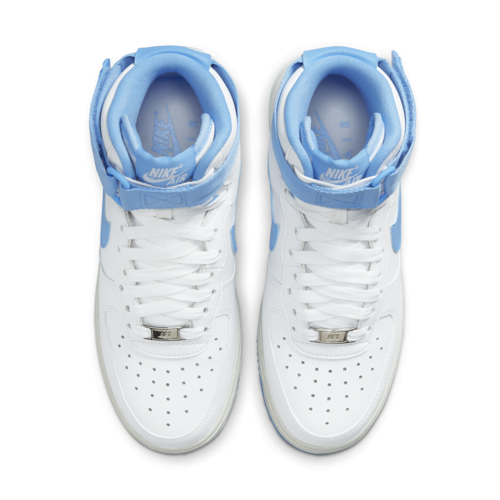 Nike WMNS Air Force 1 High OG QS University Blue DX3805-100 / weiss