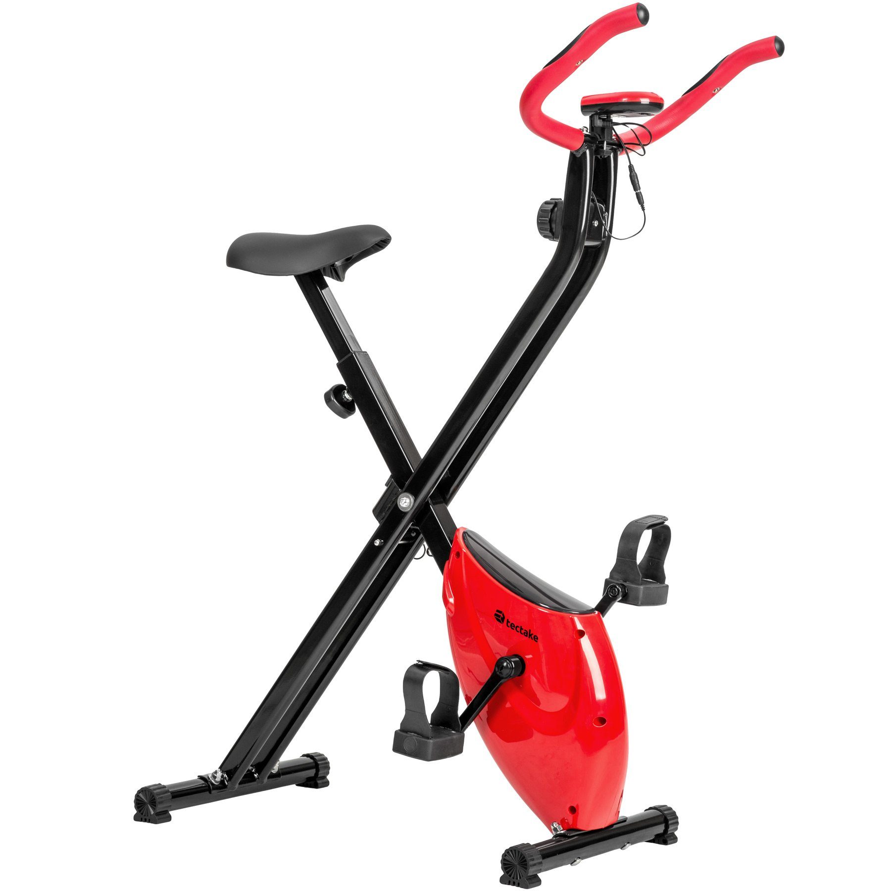 tectake Heimtrainer FitX-Bike, LCD Bildschirm