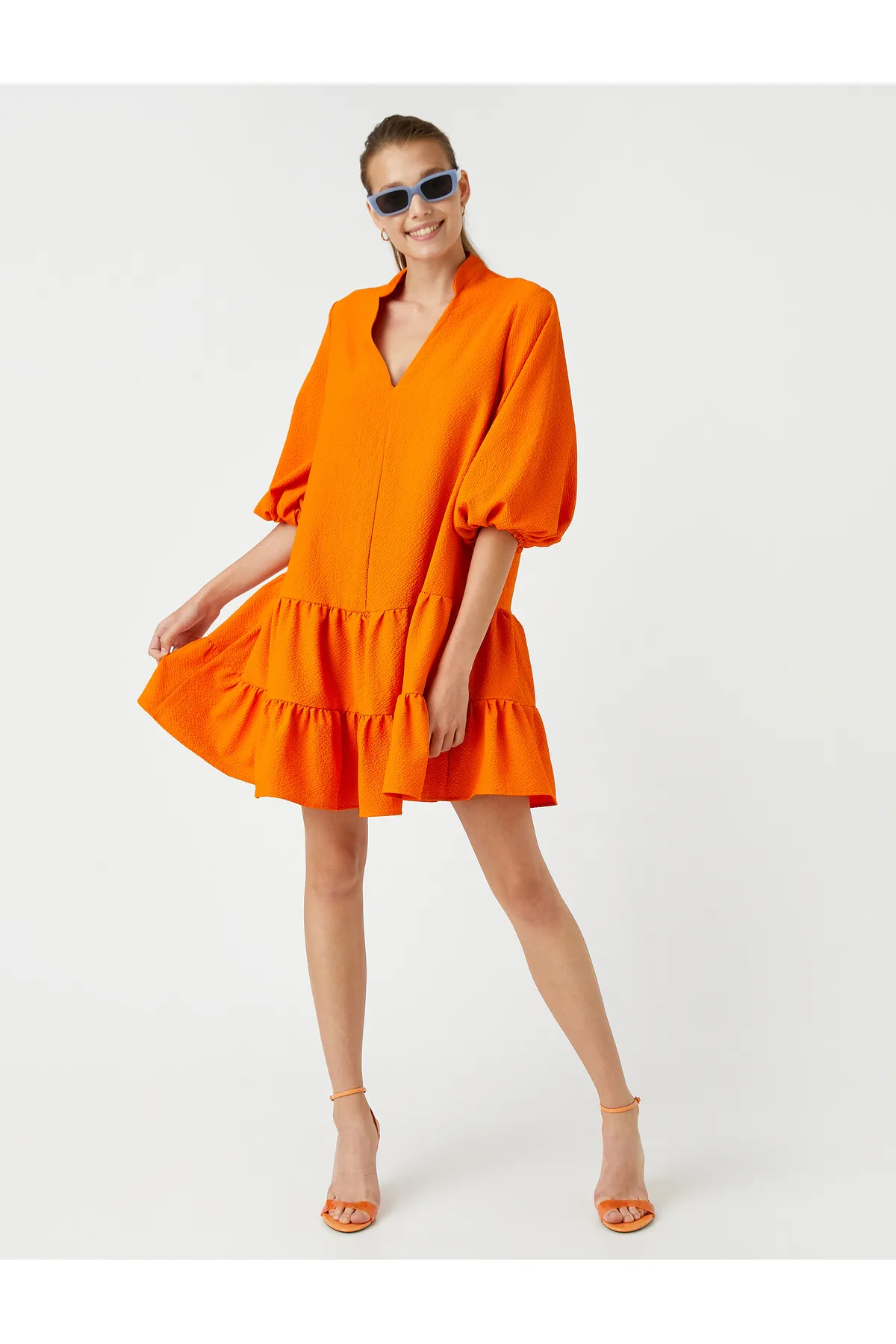 Koton  Übergroßes Lagenkleid