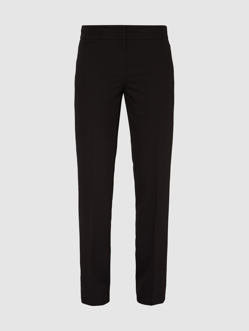 Stoffhose mit Stretch-Anteil in schwarz