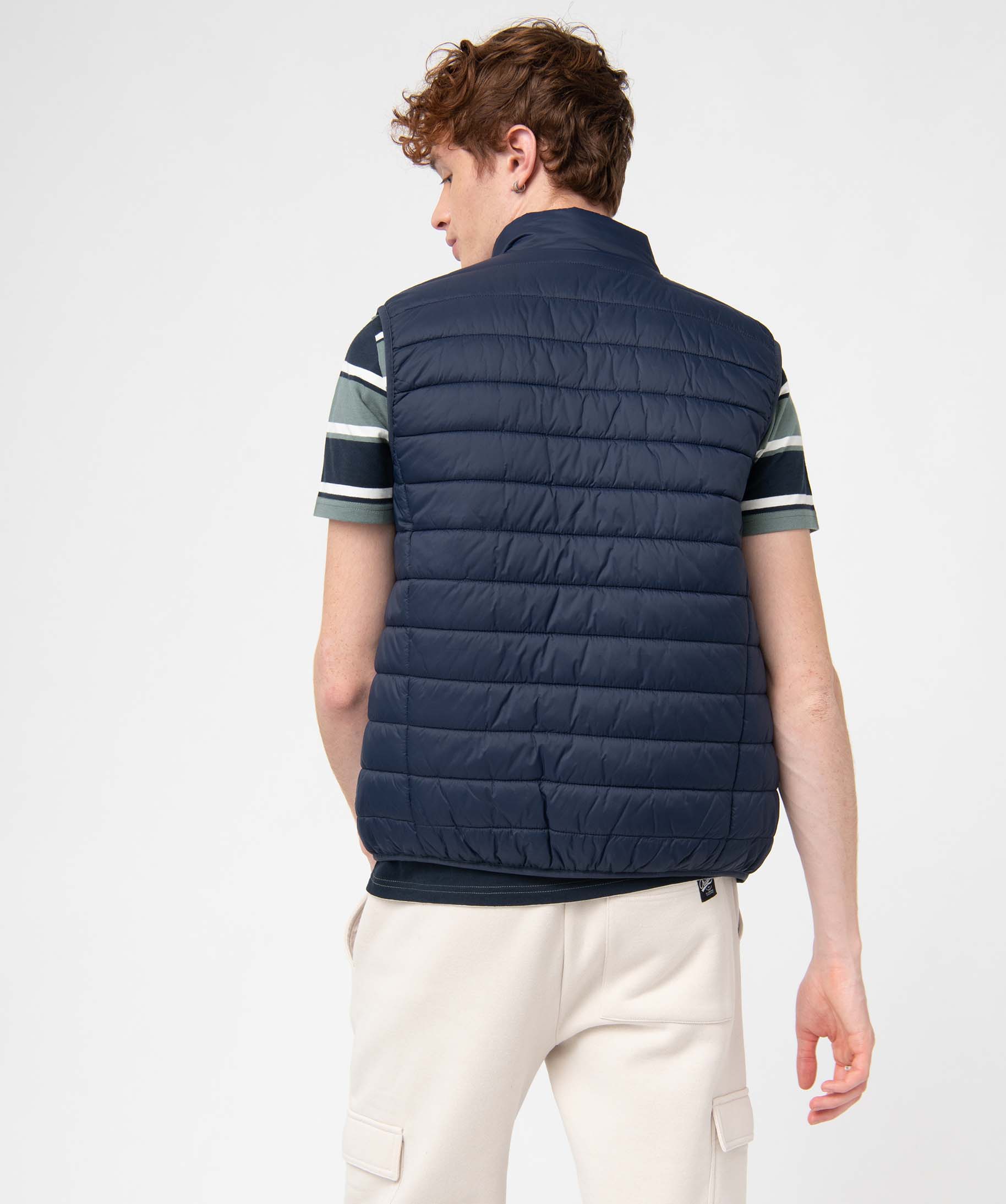 Doudoune homme sans manches avec col montant marine | GEMO