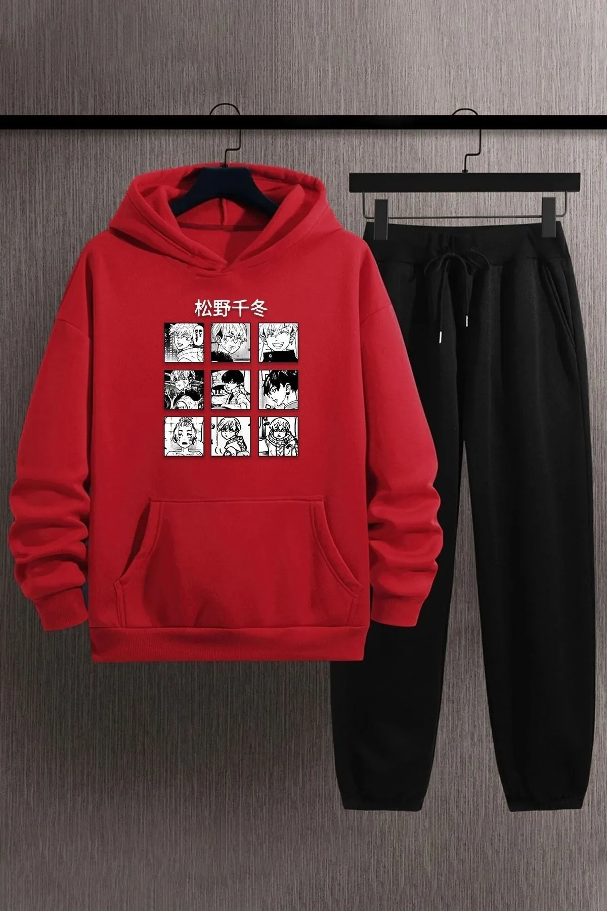uyguntarz  Bedrucktes Unisex-Trainingsanzug-Set mit Ken Kaneki