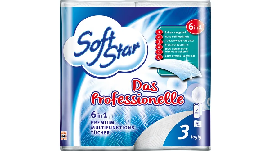 SoftStar Küchentücher Professionell 2x70 Blatt